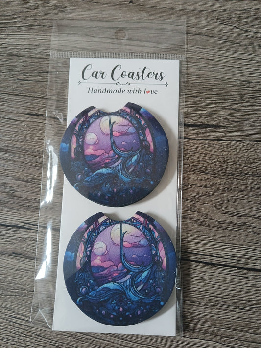 Mystic Mirrors Car Coaster